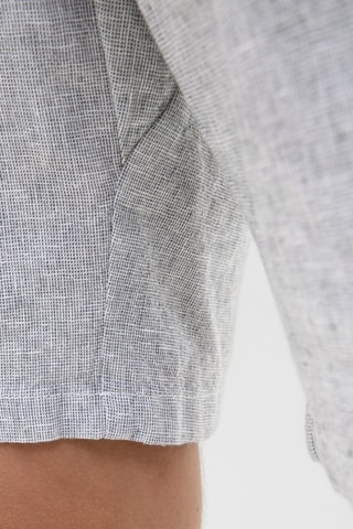 Short en lin - Bleu chiné