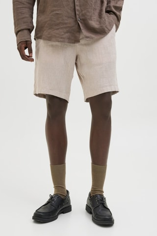 Short en lin - Beige
