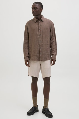 Short en lin - Beige