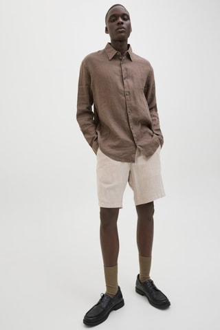 Short en lin - Beige