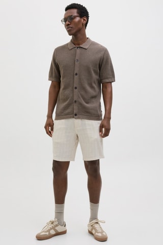 Short en lin - Beige