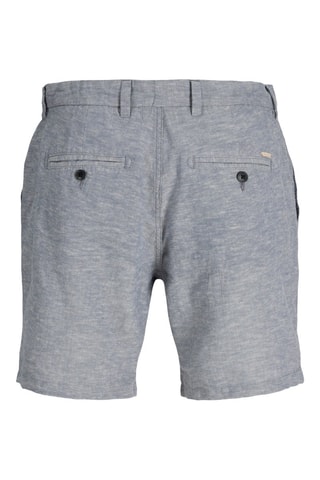 Short en lin - Bleu chiné