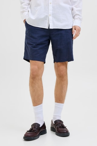 Short en lin - Bleu nuit