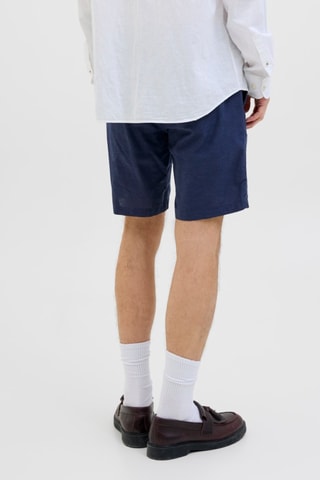 Short en lin - Bleu nuit