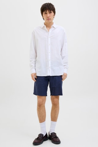 Short en lin - Bleu nuit