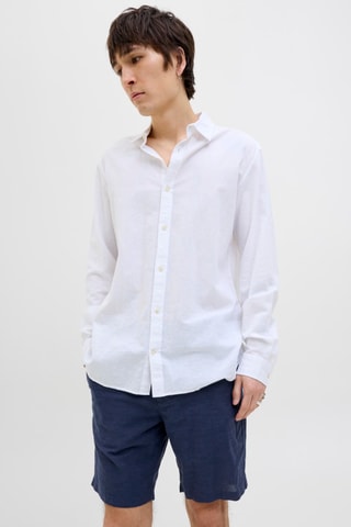 Short en lin - Bleu nuit