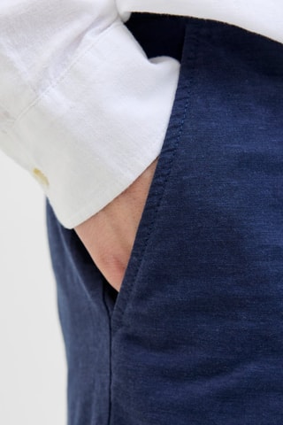 Short en lin - Bleu nuit