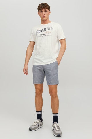 Short chino - Indigo chiné