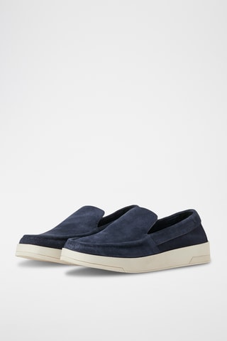 Mocassins en nubuck - Bleu