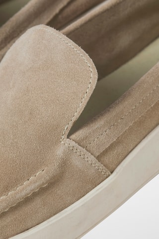 Mocassins en nubuck - Taupe