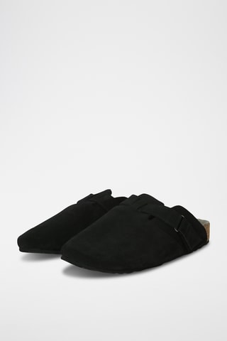 Sabots en nubuck - Anthracite