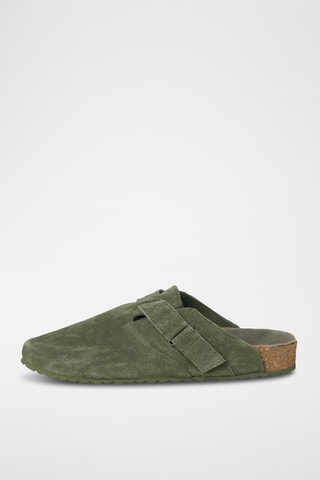 Sabots en nubuck - Kaki