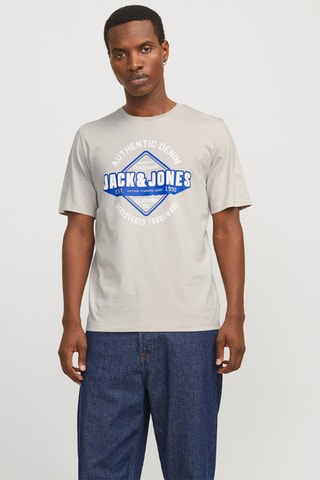 T-shirt en coton biologique - Gris clair