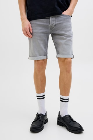 Short en jean - Gris