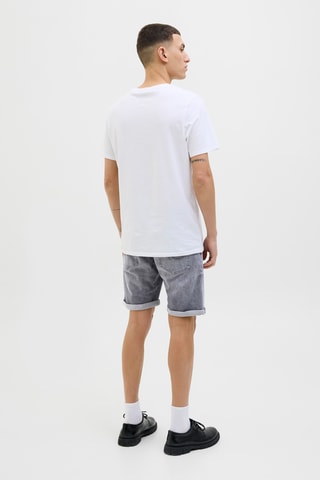 Short en jean - Gris