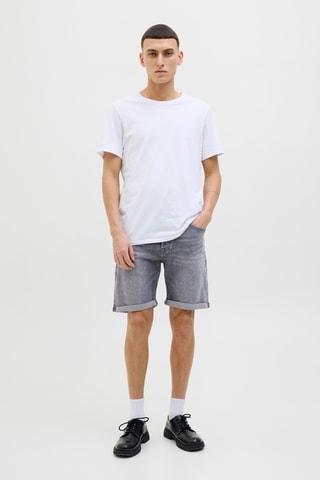 Short en jean - Gris