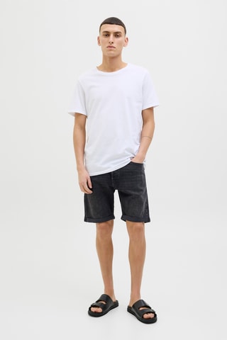 Short en jean - Noir