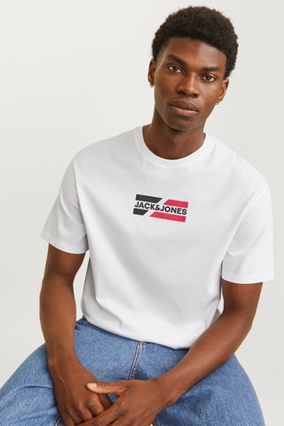 3 t-shirts en coton biologique - Bleu marine, noir et blanc