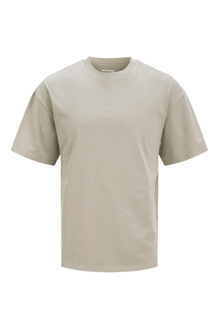3 t-shirts - Beige, gris et blanc