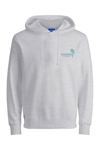 Sweat à capuche - Blanc chiné