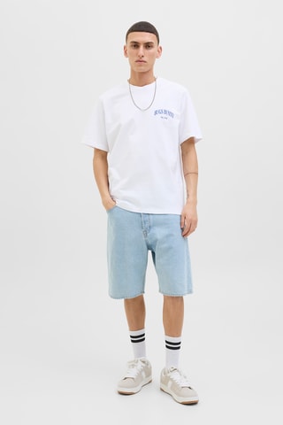 T-shirt Bugs Bunny - Looney Tunes - Blanc et bleu