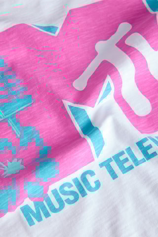 T-shirt MTV - Blanc