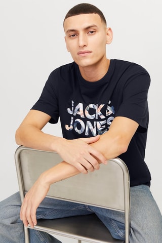 T-shirt relaxed - Bleu nuit