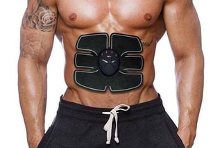 Estimulador muscular sem fios para abdominais, braços e pernas - Massageador de Abdominais Six-Pack EMS - Modelo Mobile Gym