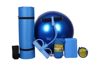 Conjunto Yoga Fit - 6 peças - Azul