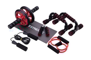 Conjunto de equipamentos de exercício Fitness Synerfit 7 em 1