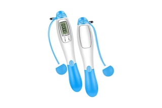 Corda de saltar com contador digital - Azul