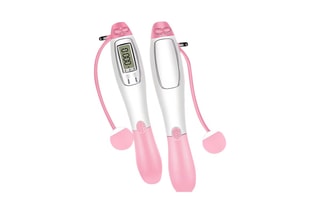 Corda de saltar com contador digital - Rosa