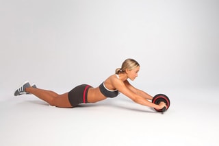 Roda abdominal PerfectCarve - Vermelho
