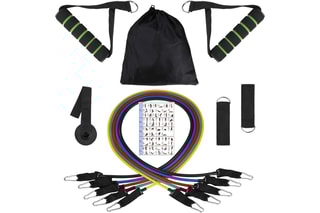 Kit de faixas de resistência fitness Synerfit - 14 peças