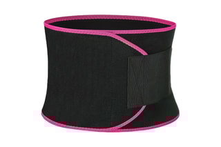 Cinta de sudação Sauna Fit - Preto e rosa