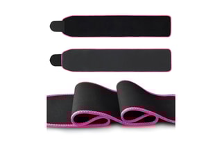 Cinta de sudação Sauna Fit - Preto e rosa