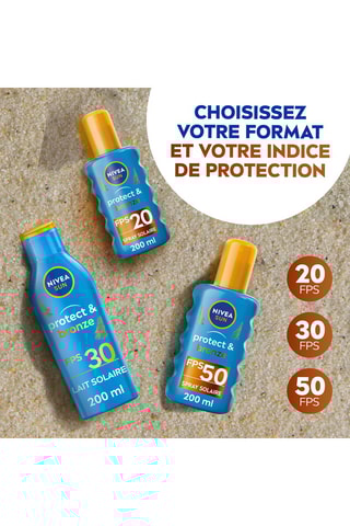 Lait solaire FPS 50 Protect & Bronze - 200 ml