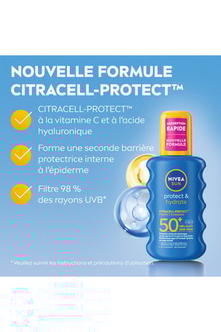 Spray lait solaire FPS 50+ Protect & Hydrate - 200 ml