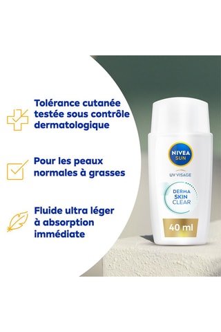 Fluide UV Derma Skin Clear Anti-Imperfections FPS 50+ - 40 ml
