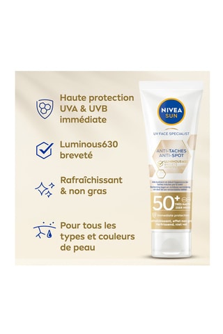 Crème visage fluide UV antitaches - 40 ml