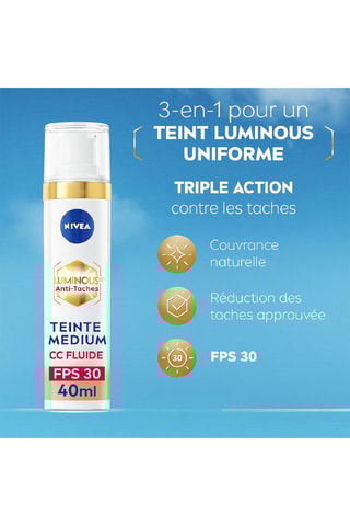 Crème fluide antitache teinte Medium FPS30 Luminous 630 - 40 ml