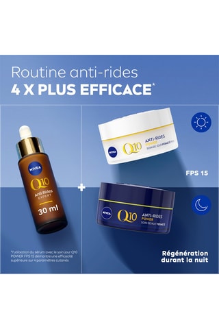 Sérum visage anti-rides double action Q10 - 30 ml