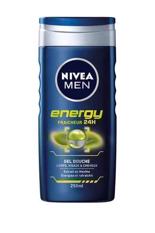 4 gels douche Energy 4 x 250 ml