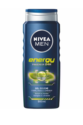 4 gels douche Energy 4 x 500 ml