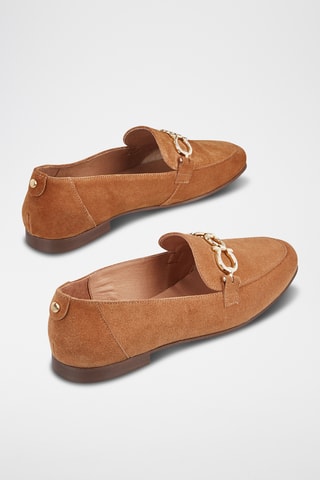 Mocassins em couro Vadone - Castanho