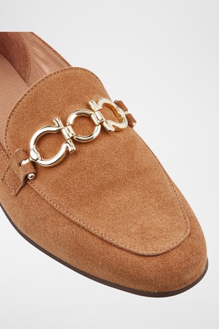 Mocassins em couro Vadone - Castanho