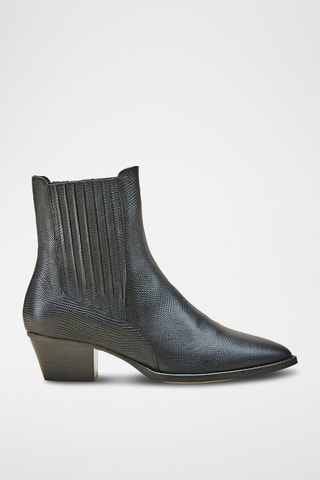 Bottines montantes en cuir Vantalucia - Noir