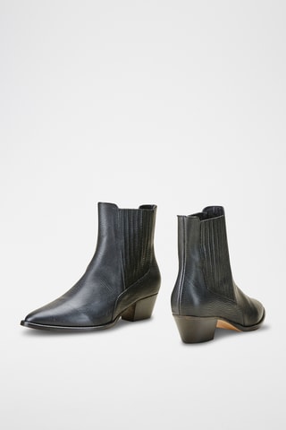 Bottines montantes en cuir Vantalucia - Noir
