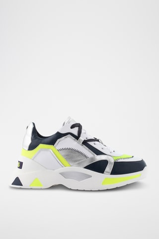 Baskets plateformes en cuir Hazelio - Blanc