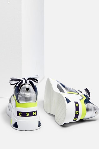 Baskets plateformes en cuir Hazelio - Blanc